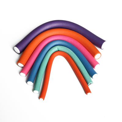 China Squishy 10pcs Wholesale Curvy Squishy Rod Rollers Stock Low Moq Tools 1 Pack Hot Squishy Flexible Foam Hair Customize Your Package Logo for sale