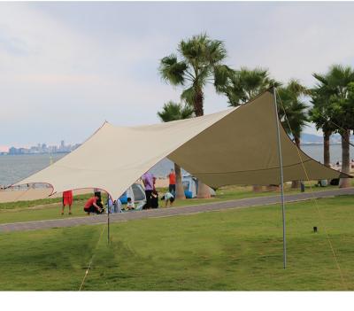 China Extended Type Shade Beach Tent Outdoor Sun Shelter With Ground Pegs And Stability Poles For Camping Holidays for sale