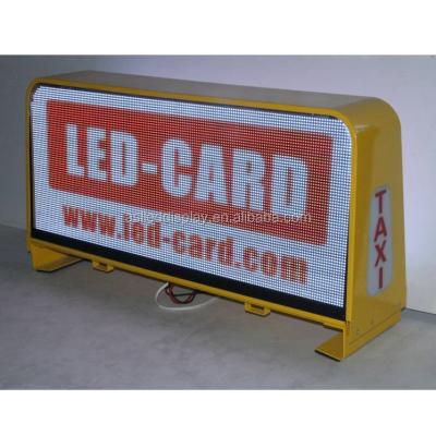 China Taxi Advertising Light Box Outdoor Side Flysheet Visual LED Display/Car Top Sign/3G WIFI Full Color Taxi Advertising Light Box for sale