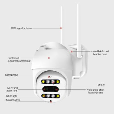 China Wifi Mini 2.5inch PTZ Outdoor Speed Dome Camera With 10x Zoom Dural Lens Wifi Outdoor PTZ Outdoor Wifi PTZ Camera zu verkaufen