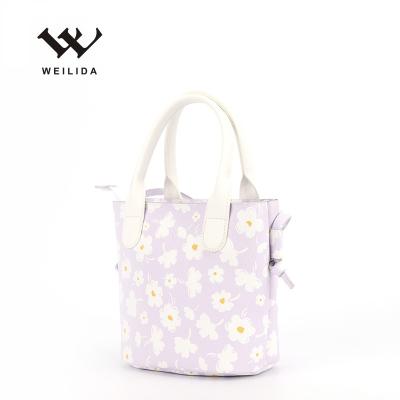 China PU New Products Bluie Printing Kids Shoulder Bag PU Handbags Cute Kids Cross - Body Bags for sale