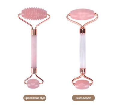 China Cheap Beauty Face Lift Massage Tool Silent Alloy Integrated Frame Face Jade Roller for sale