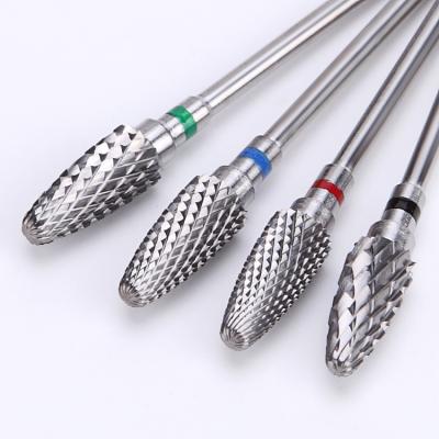 China Cheap Price Tungsten Steel Nail Files Grinding Manicure Pedicure File Nail Bite Drill Bit For Drill Machine for sale