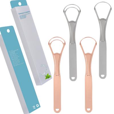 China Remove Tongue Scraper Wholesale Pure Copper Tongue Remover Tongue Coating Amazon Hot Selling OEM Professional Tongue Scraper for sale