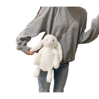 China Fashion Bag Toy Bunny Doll Cute Sling Bag Funny Toy Bunny Bag Cartoon Rabbit Shoulders Soft 30cm Large Capacity for sale