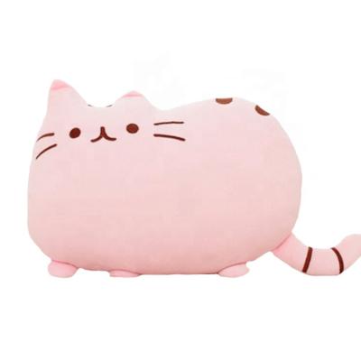 China Home Decoration 40cm Kawaii Cat Pillow With Zipper Only Skin Without PP Cotton Cookies Plush Animal Doll Toys Large Cushion Cover for sale