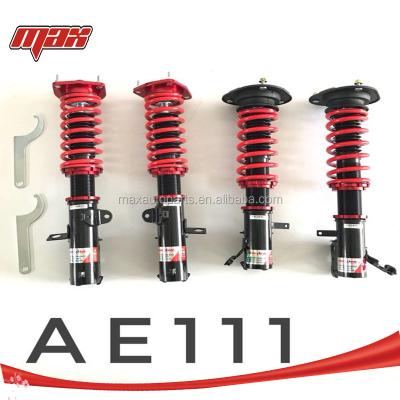 China Automobile Shock Absorber Height High Quality Adjustable Lower Mount Adjustable Coilover Suspension For AE111 for sale