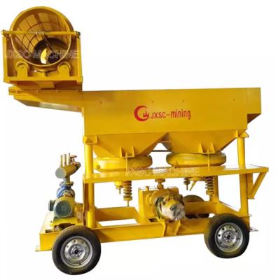 China 5TPH Mobile Type Diamond Jig Concentrator Separator Separator Machine for sale