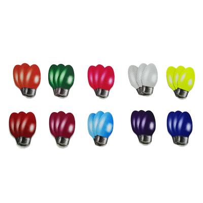 China Christamas Decoration Christmas Decoration Supplies Bulb Light Shaped Reflective Fridge Magnets for sale