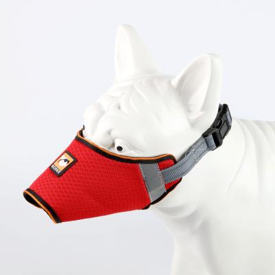 China Dogs Pet Supplies Dog Masks Dog Mouth Covers Anti-bite And Bark Prevention Dog Masks Reflective Adjustable Breathable Belt for sale