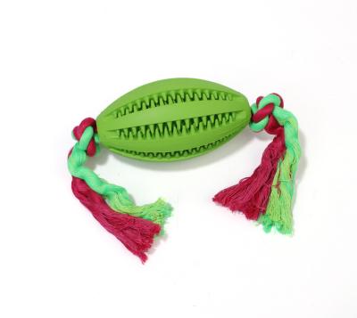 China XJ100 Sustainable Dog Toy Is A Rope Shaped Pet Chewing Toy Rubber Ball for sale