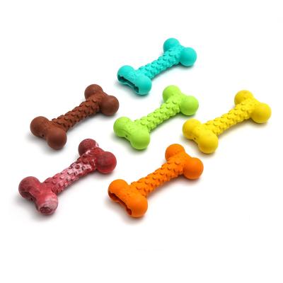 China Viable Dog Bone Toys Natural Non-Toxic Medium Large Rubber Dogs Pet Training Products Toy Chew Toys For Small for sale