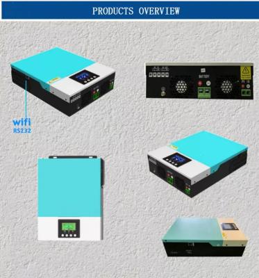 China Low Frequency Hybrid Solar Inverter 24V 2.4Kw Pure Sine Wave 24 Volt Off Grid DC/AC Solar Pv Inverter for sale