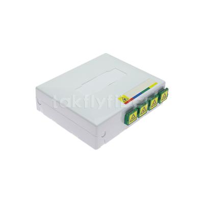 China Adapter UL94V0 Hersteller 1core 2core 4core roseta ftth Frontplattenkasten Sc LC ABS-Wand, die FTTH-Rosettenkasten anbringt zu verkaufen