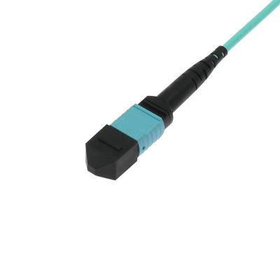 China 12 Fasern MPO MPO-Kabel LSZH zum LWL - Kabel Auslese MPO OM3 zu verkaufen