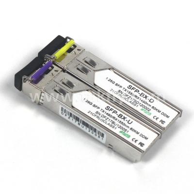 China 1.25Gbps SFP Bi-Directional Transceiver MMF 2KM Reach Tx1310nm/Rx1550nm zu verkaufen