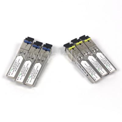 China 1.25G SFP BIDI optische transceivermodule Tx1310/Rx1550nm 40KM SMF DDM LC CISCO JUNIPER HUAWEI COMPATIBEL Te koop