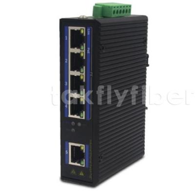 China Industrielle PoE-Schalter 4 Port 10/100Mbps PoE + 1 Port 10/100Mbps Ethernet zu verkaufen