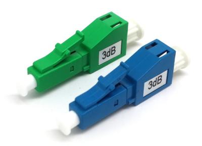 China 1DB 20DB Fiber Optic Attenuator LC Fixed Single Mode Male To Female for sale