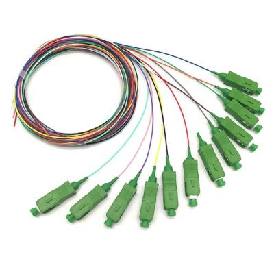 China 12 tranças da fibra do único modo do PVC 0.9mm do SC APC G657D das cores do núcleo 12 à venda