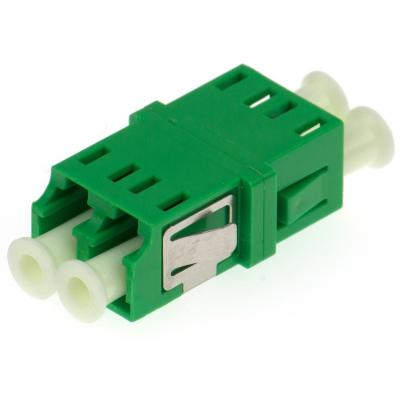 China Singlemode Multimode LC Duplex Fiber Optic Adapter Flangeless For Telecom for sale