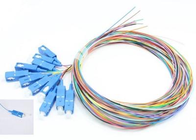 Cina 12 treccia a fibra ottica del modo 0.9mm della treccia dello Sc del centro OS2 UPC la singola G657A1 colora codificato in vendita