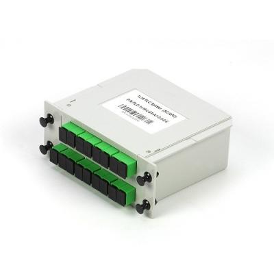 China Tipo divisor del casete de 1*16 SC/APC SM G657A1 LGX del PLC de la fibra óptica en red en venta