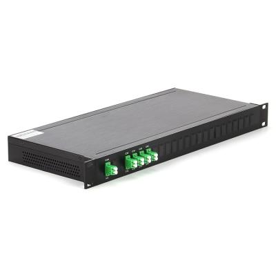 Chine 8 support des canaux 100GHz DWDM Mux Demux 1U 19 pour le système de Data Center à vendre