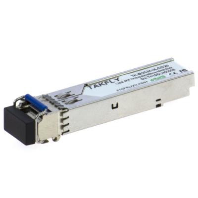 China transmisor-receptor óptico SFP-1G-BXU-10 del WDM LX SM LOS 3KM LOS 20KM Tx1310 Rx1550 1000Base SFP de 1.25G BIDI en venta