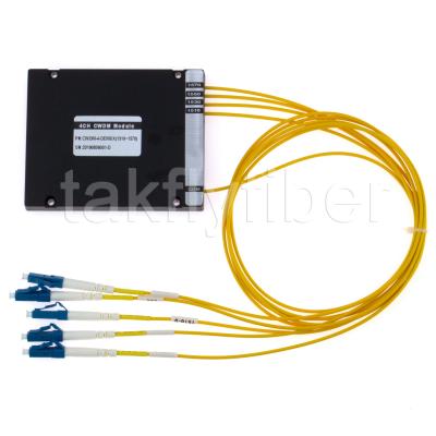 Κίνα 4 WDM Mux Demux 1270nm 1610nm ενότητας καναλιών CWDM χονδροειδές να πολλαπλασιάσει τμήματος μήκους κύματος προς πώληση