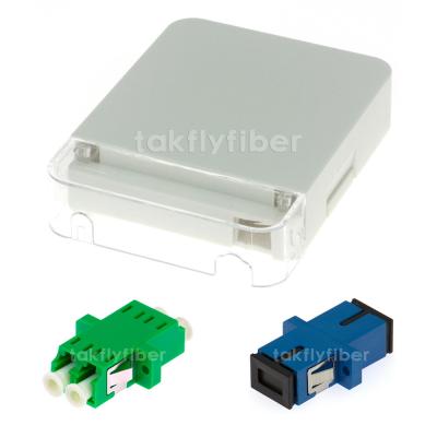 China FTTH 1 Port 115x86x23mm Fiber Optic Termination Box Fiber Distribution Box for sale