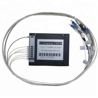 China LC UPC ABS CWDM Mux Demux 900um SMF -28e Fiber Cable for sale