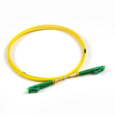 Κίνα APC 1310nm LC APC LC στο διπλό σακάκι καλωδίων SM OS2 G657A1 LSZH μπαλωμάτων οπτικών ινών προς πώληση