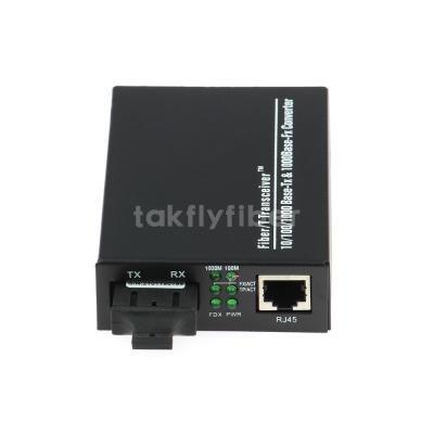 China 1000Mbps 20km 25km Fiber Optical Media Converter 3W OEM ODM for sale