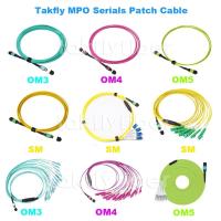 Cina 12/24 di cavo a fibra ottica MP G657A1 OM3 OM4 OM5 3.0mm dei centri MTP MPO in vendita