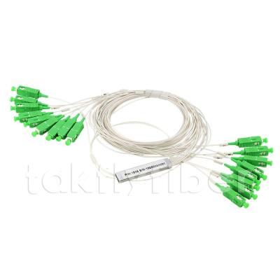 China Divisor del PLC del cable 1x16 de Blockless 0.9m m del solo modo con el conector del SC en venta