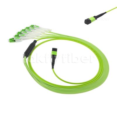 중국 MPO MTP Male / Female Fiber Patch Cord Cable OM5 OM4 MPO Fiber Optic Cable 판매용