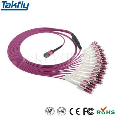 Chine 24 Core MPO to Uniboot Breakout Cable Elite MPO to 24xLC Cable Fanout MPO-LC à vendre