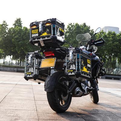 China Motocycle Top Delivery Case High SHENGLIN Motorcycle Led Tail Trunk Box X5 Side High for sale