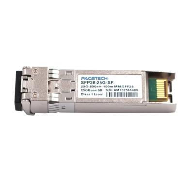 China Compatible FTTH Alcatel SFP-25G-SR SR 25GE SFP28 850nm 100m DDM Transceiver Module for sale