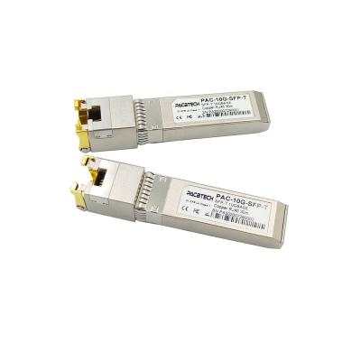 China FTTH 10GBASE-T 10G SFP+ Transceiver Module Copper RJ45 10G Copper SFP for sale