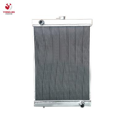 China DX60 Machinery Parts Hard Aluminum Radiator For Excavator Doosan 60 Radiator And Intercooler for sale