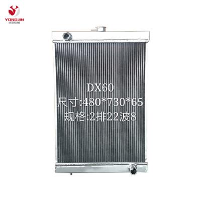 China Hard Aluminum Construction Machinery Parts Radiator For Doosan 60 Excavator for sale