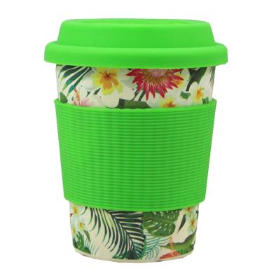 China Customizable Eco-Friendly Reusable Bamboo Fiber Coffee Mug for sale