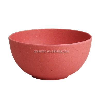 China Bio and eco-friendly disposable bamboo fiber bowl, salad bowl, soup bowl for sale