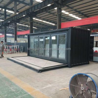 China Modern 20ft Collapsible Granny Flat Expandable House Flat Expandable Container House 20ft Container Folding House for sale