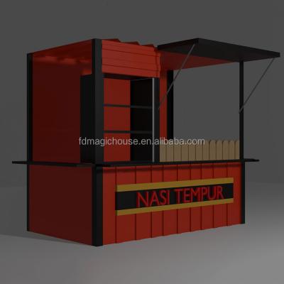 China Modern Small Shipping Container Restaurant PVC Container Shop Container Cafe for sale