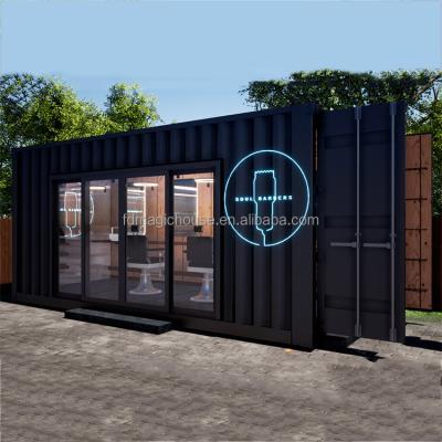 China 20 Feet Coastal Barber Shop Container Hair Salons For Sale for sale