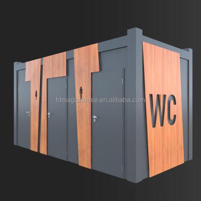 China Modern Porcelain Portable Lavatory Washroom Toilet And Public Chinese One Piece Shower Block For Sale for sale