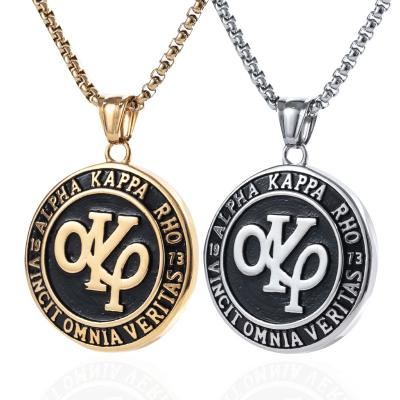 China Trendy Fashion Stainess Necklace Jewelry Akrho AKP Steel Pendant Without Chain for sale